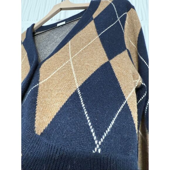 KULE The Twiggy Argyle Wool-Blend Cardigan - Picture 5 of 11